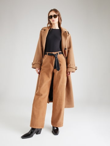 b.young Wide leg Pants 'DANNA' in Brown