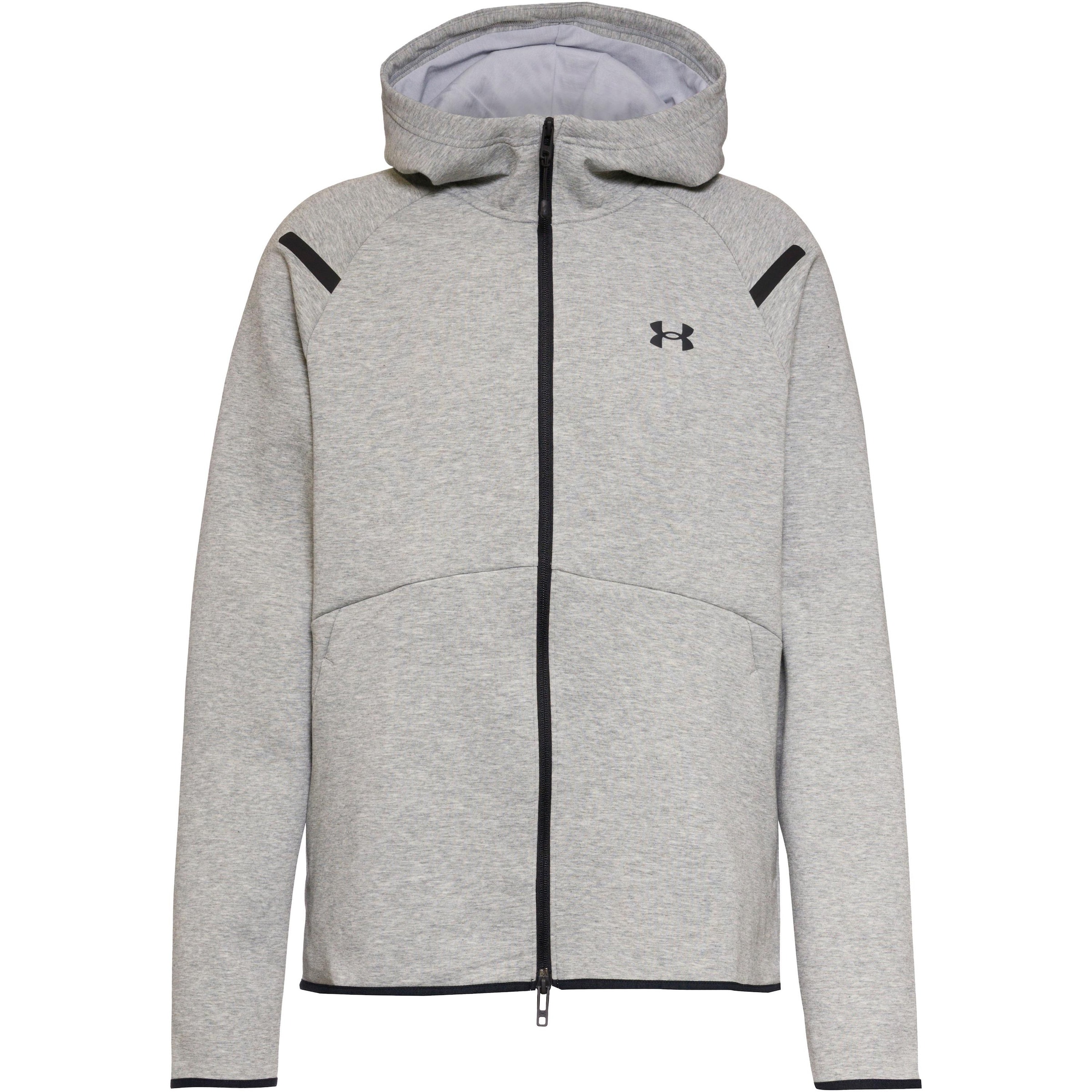 UNDER ARMOUR Jacke 'UNSTOPPABLE' in Grau: Vorderseite