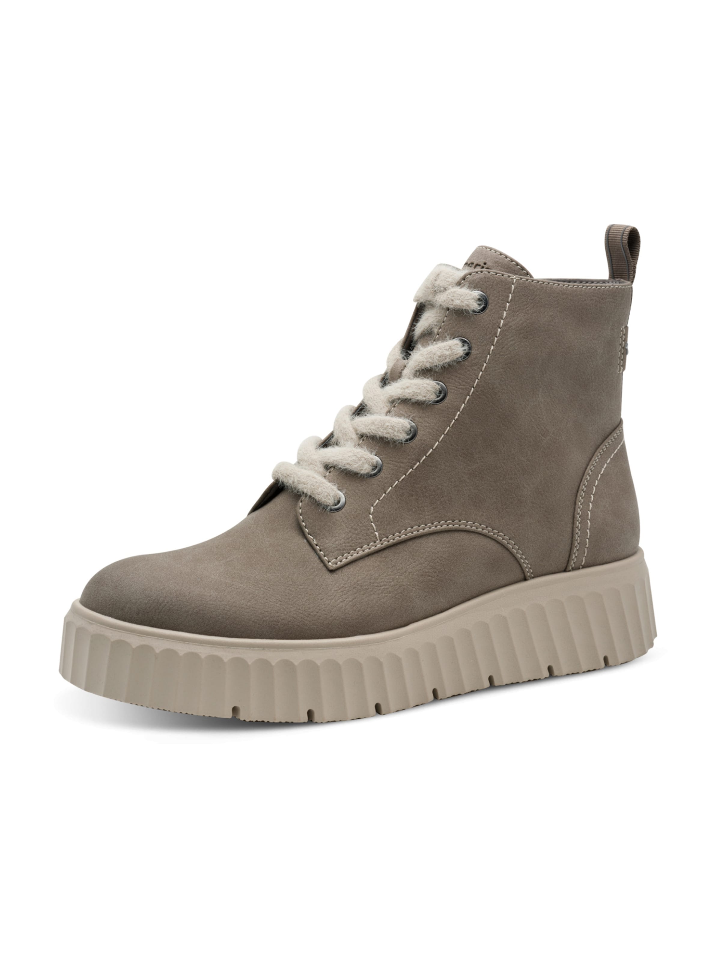 Tamaris - Botines con cordones en gris: frente