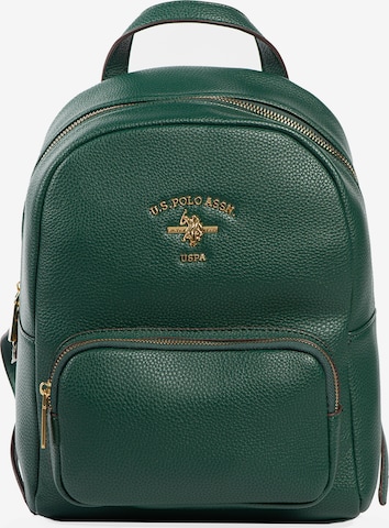 U.S. POLO ASSN. Backpack 'Stanford' in Green: front