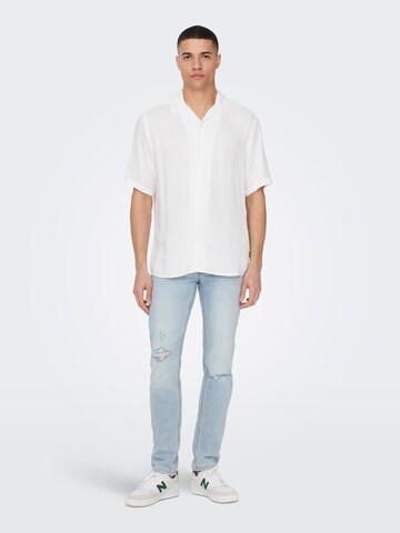 Only & Sons - Ajuste regular Camisa 'Dash' en blanco