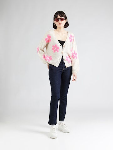 Geacă tricotată 'Fl44ower' de la Hailys pe bej