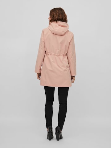 Vila Petite Between-seasons parka in Pink