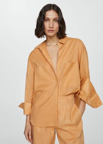 MANGO Blouse 'Regina' in Yellow: front