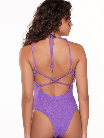 LingaDoreBustier Jednodijelni kupaći kostim - ljubičasta boja