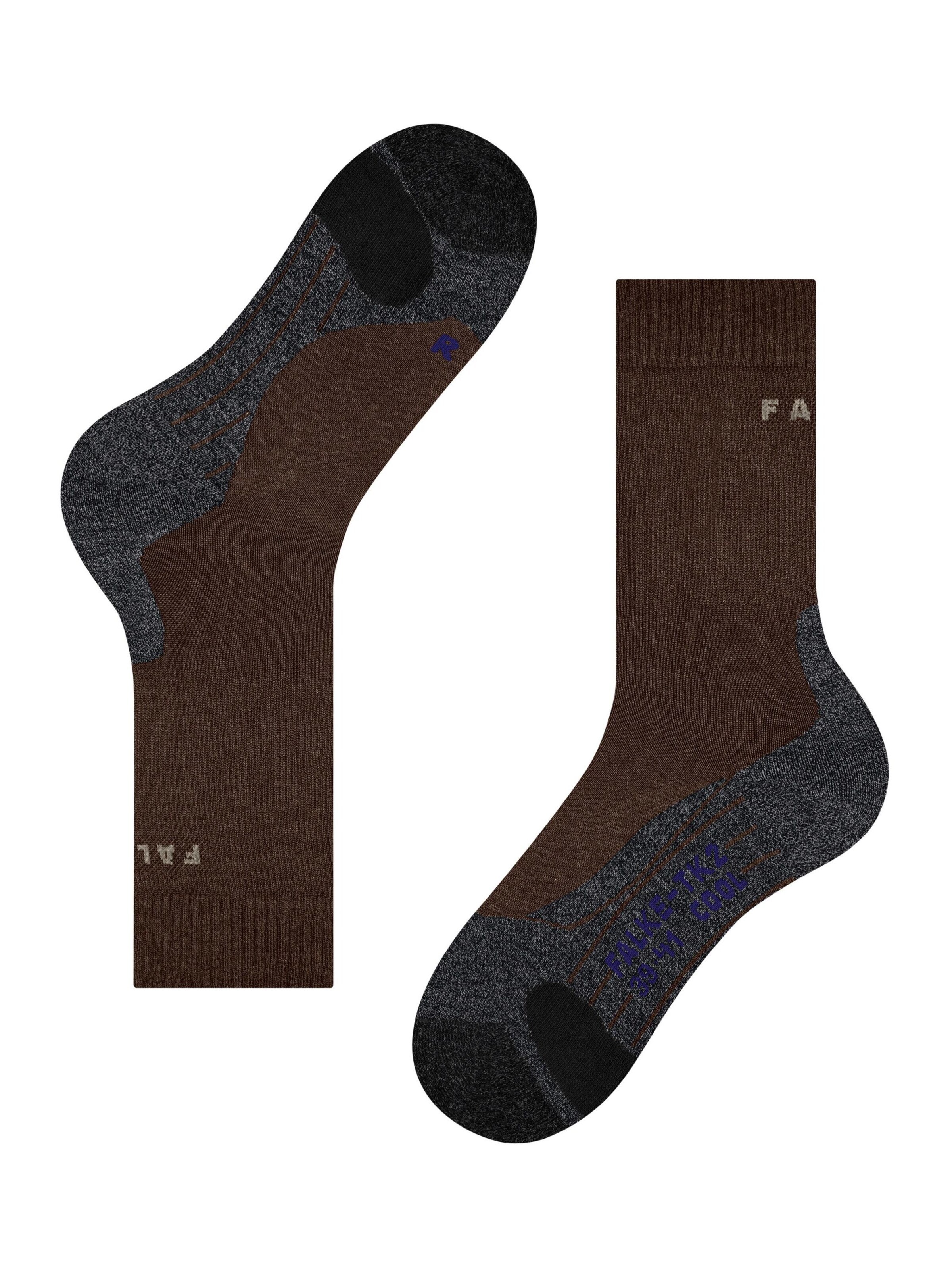 FALKE Sportsocken 'TK2 Explore Cool'‌‌ in Braun