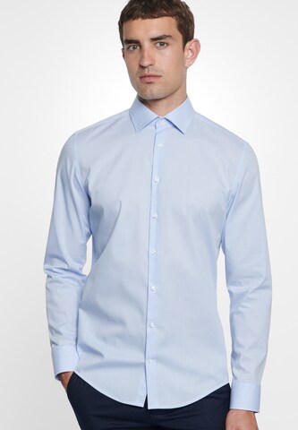 SEIDENSTICKER Slim fit Zakelijk overhemd in Blauw: voorkant