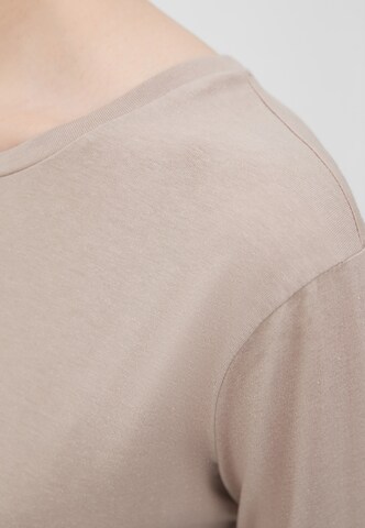 Finn Flare Langarmshirt 'Basic' in Braun