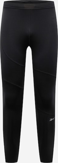 Pantaloni sport Reebok pe negru / alb, Vizualizare produs