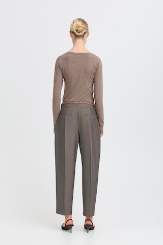 b.young Loose fit Trousers with creases ' BYDANTA' in Grey
