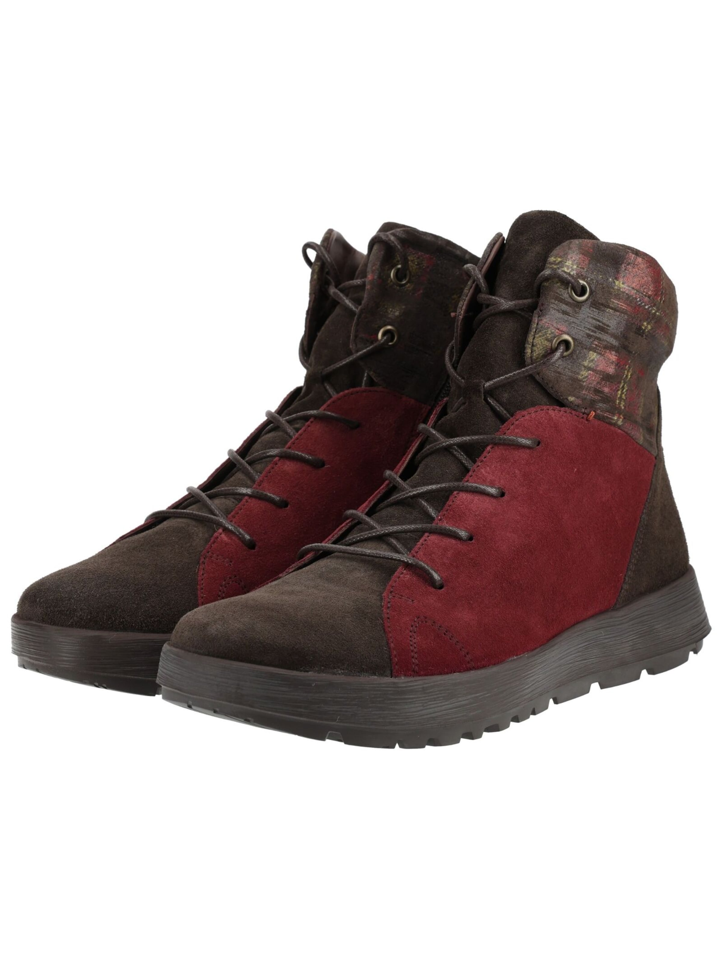 THINK! Lace-Up Ankle Boots in Brown