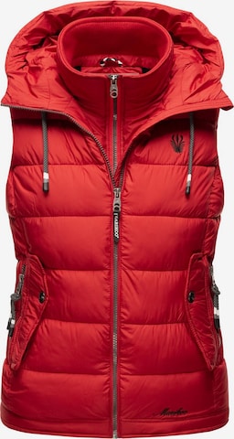 MARIKOO Bodywarmer 'Taisaa' in Rood: voorkant