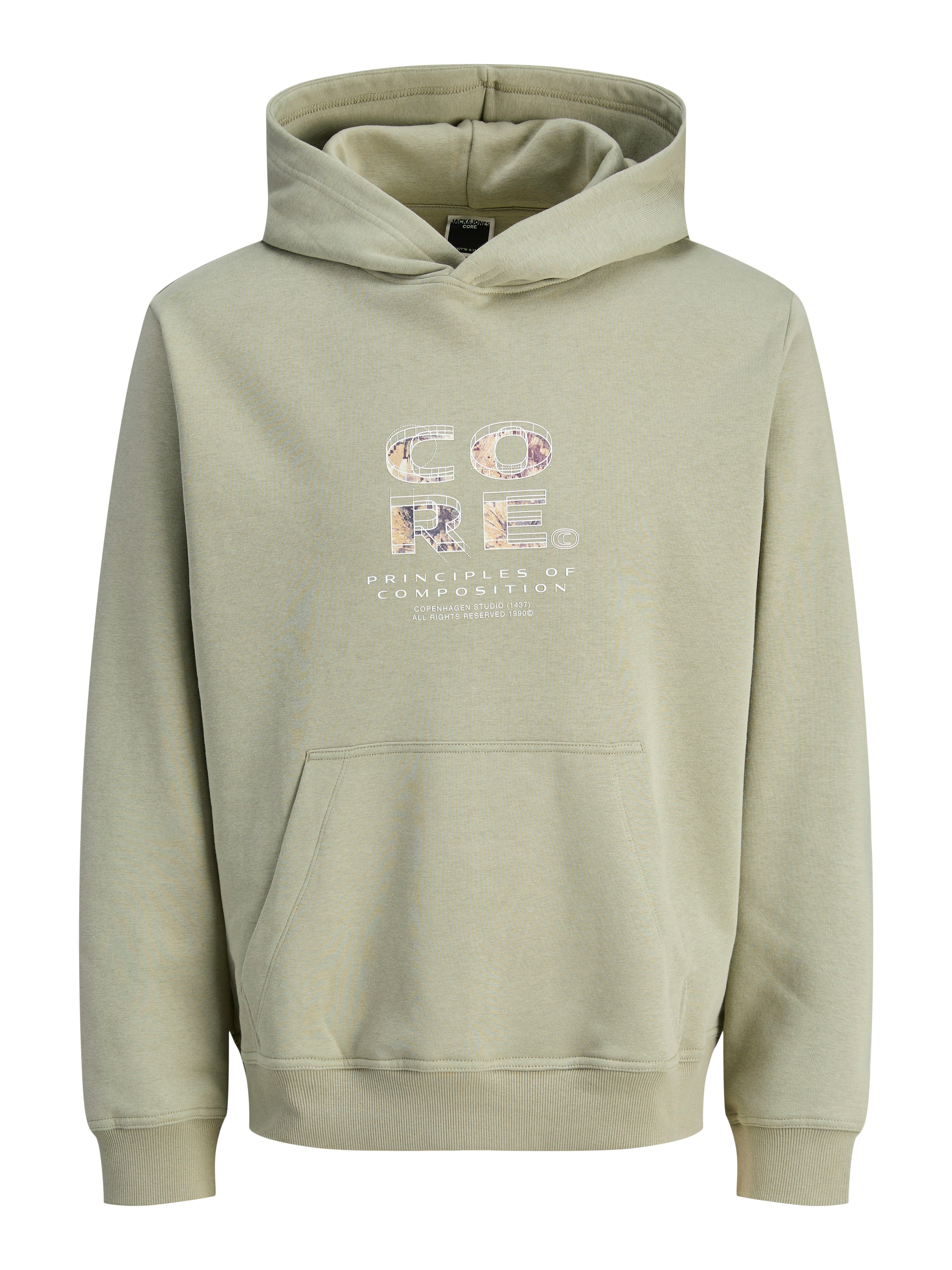 JACK & JONES Mikina 'JCOSTANCE' - Zelená: predná strana