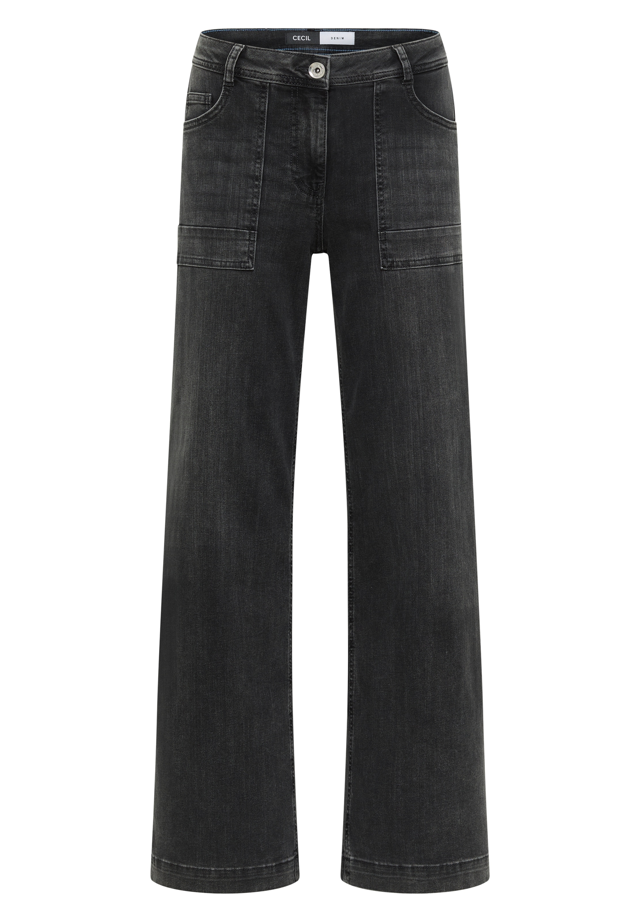CECIL Loosefit Jeans in Schwarz: Vorderseite