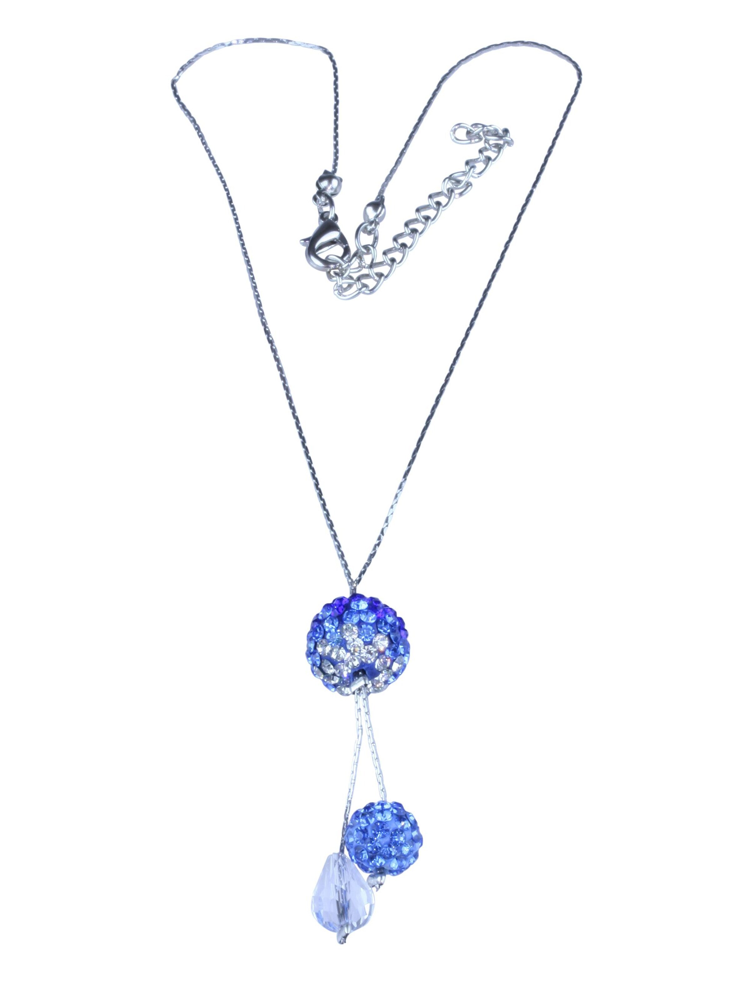 COLLEZIONE ALESSANDRO Necklace 'Valea' in Blue: front