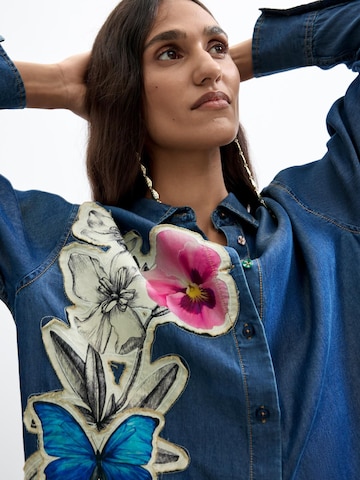 Desigual - Blusa en azul