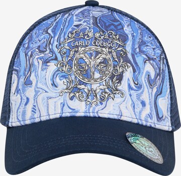 Carlo Colucci Cap 'Deni' in Blue: front