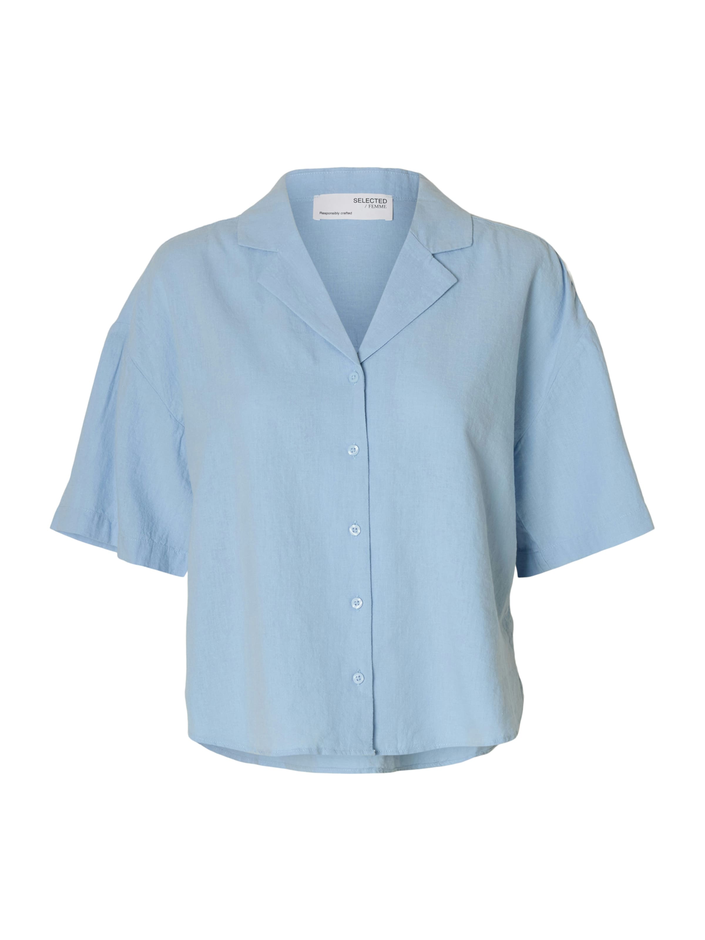 SELECTED Blúzka 'SLFLuisa' - Modrá: predná strana