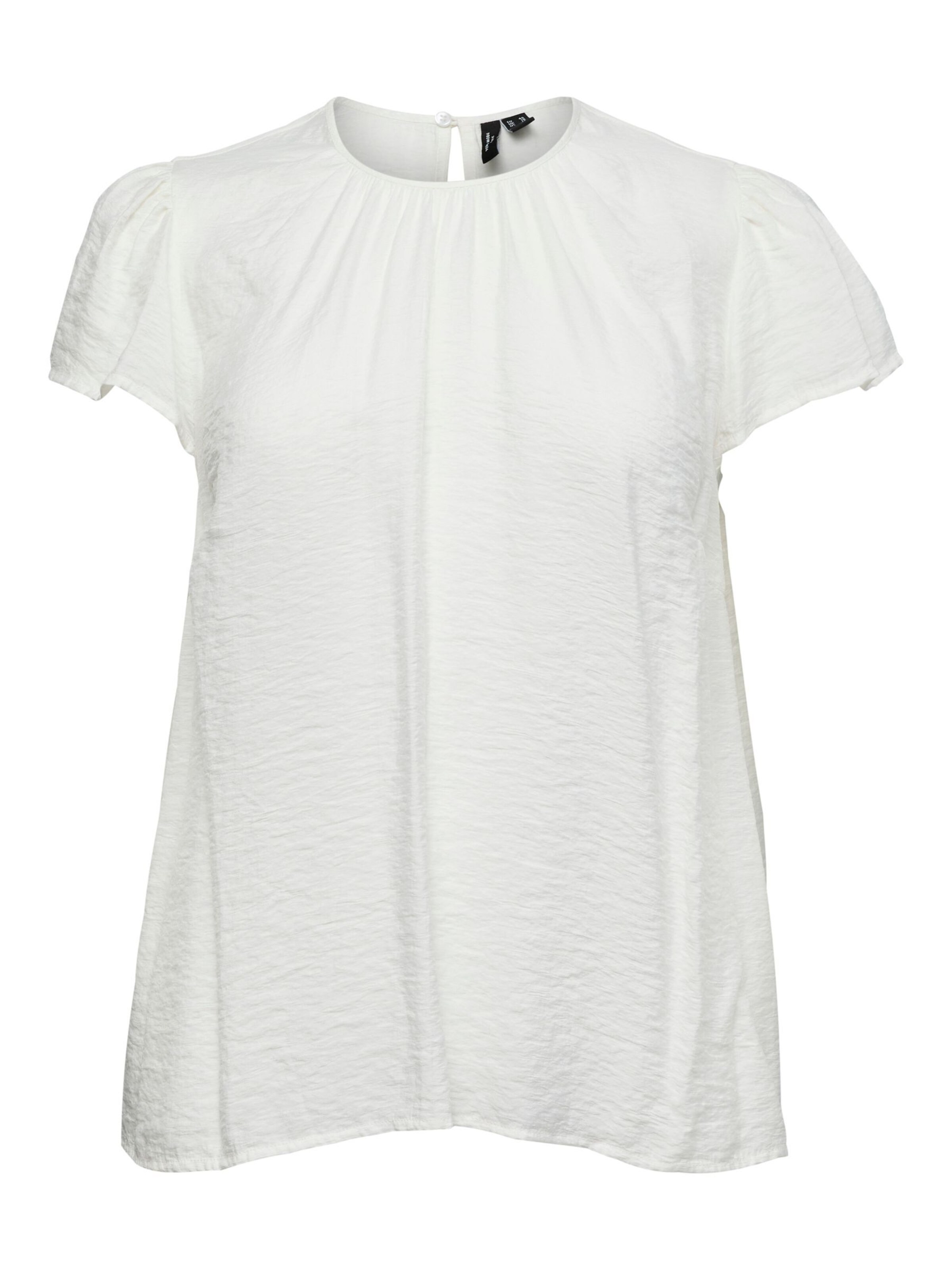 Vero Moda Curve Top 'FLORES ' in Wit: voorkant