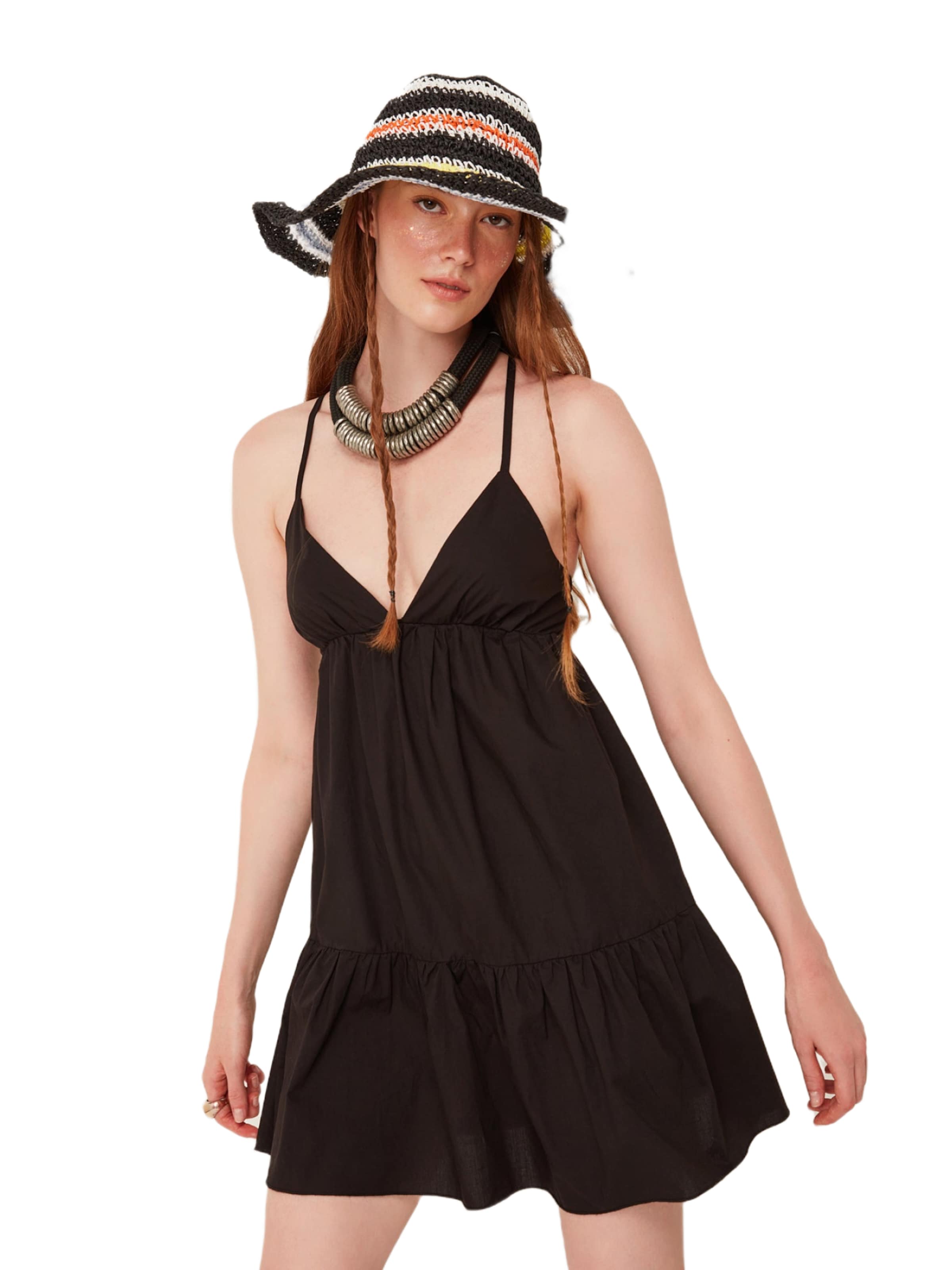 No Matter What Kleid in Schwarz: Vorderseite