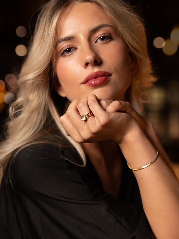Chic by LirettePrsten 'Ring Stone Round' - zlatna boja