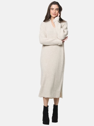 Robes en maille Elara en beige