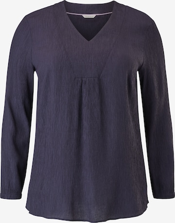 TRIANGLE Blouse in Blauw: voorkant