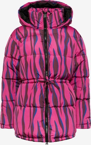 Y.A.S Winter Jacket 'Zeela' in Pink: front
