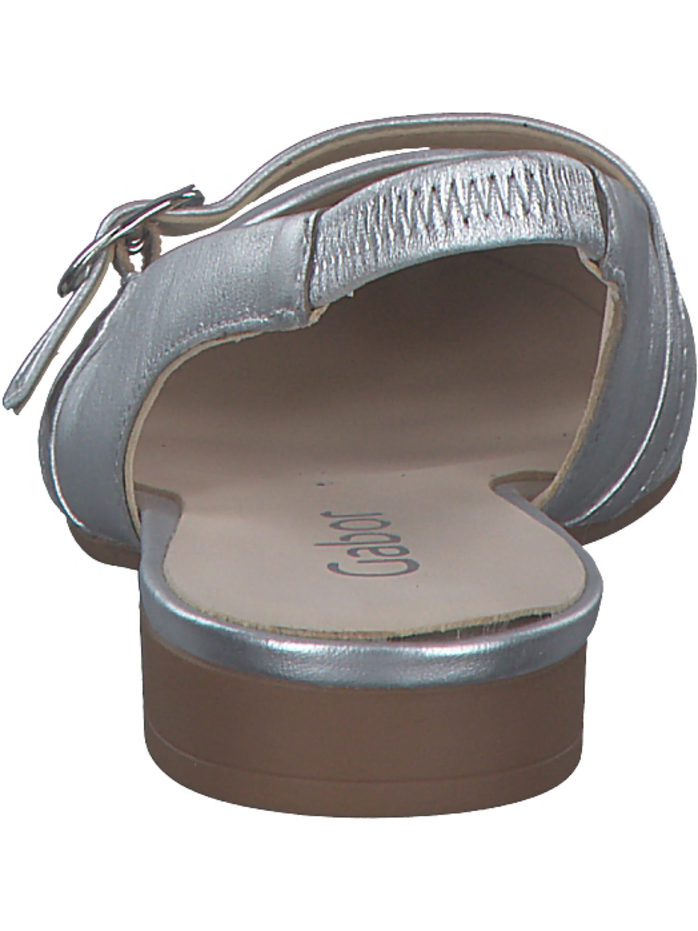 GABOR Ballet Flats with Strap '61.530' in Silver
