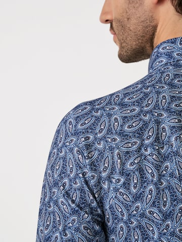 DESOTO Slim fit Overhemd in Blauw