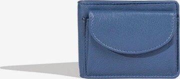 Portamonete 'MINI Geldbörse aus Leder mit RFID' di Friedrich23 in blu: frontale