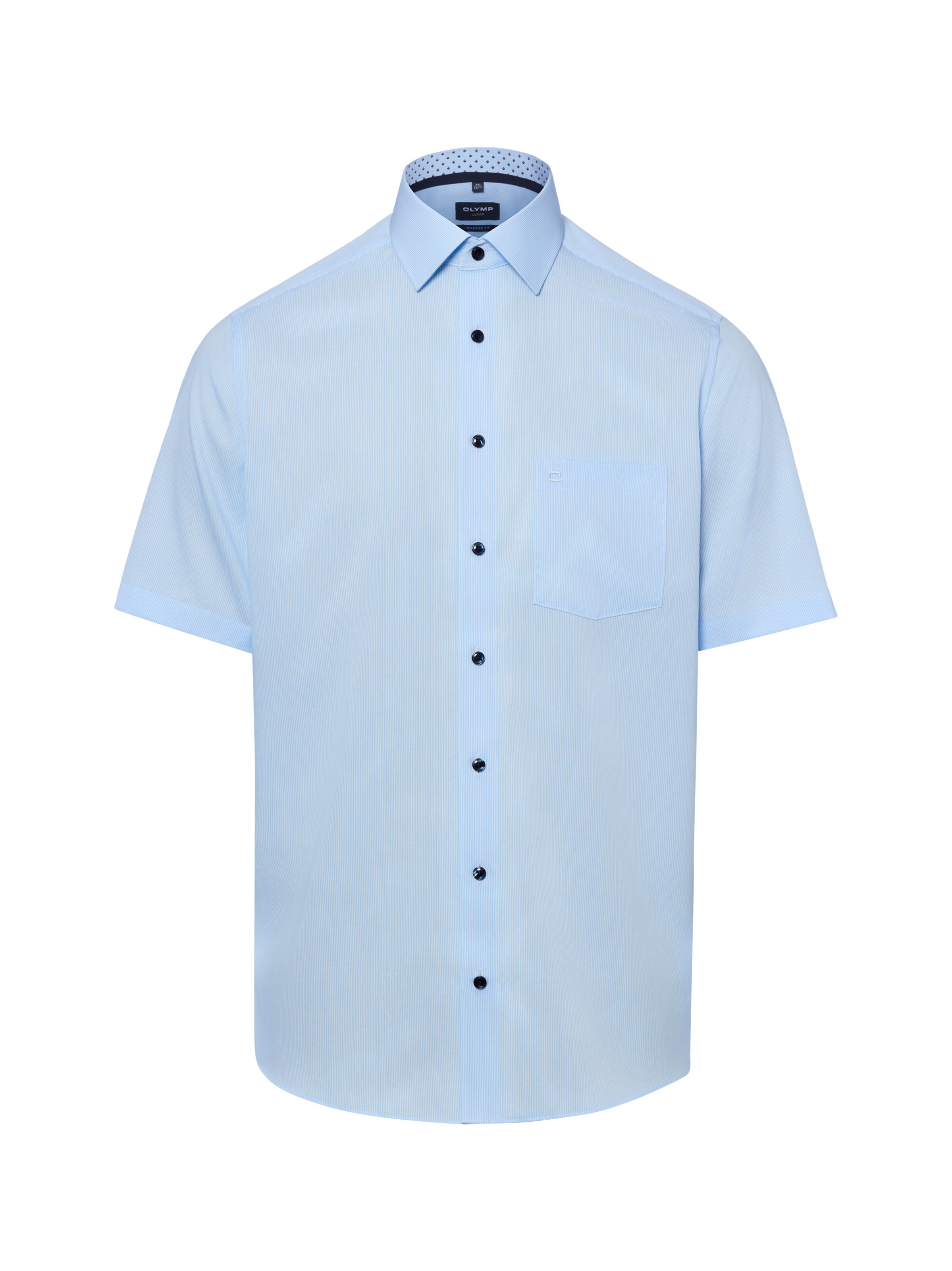 OLYMP Regular Fit Hemd in Blau: Vorderseite
