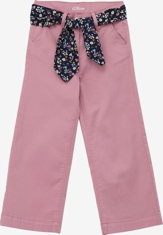 Wide Leg Pantalon s.Oliver en rose : devant