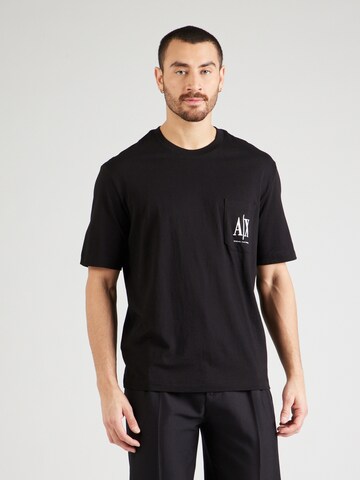 ARMANI EXCHANGE - Camisa em preto: frente