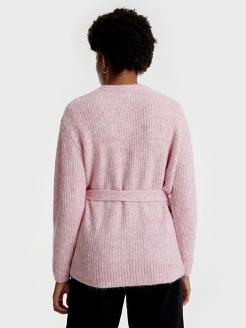 EDITED Gebreid vest 'Annika' in Roze