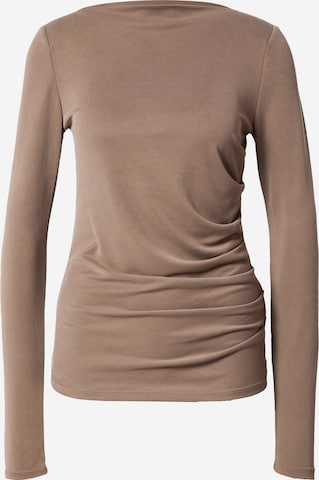 LA STRADA UNICA Shirt 'MARTINA' in Brown: front