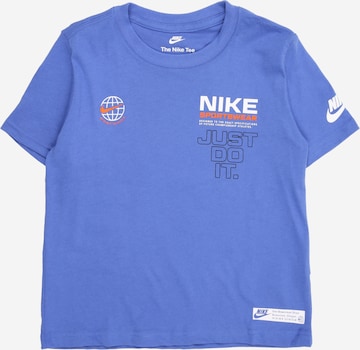 mėlyna Nike Sportswear Marškinėliai: priekis