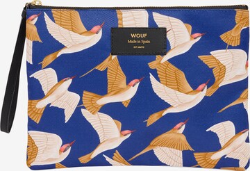 Wouf Clutch in Blauw: voorkant