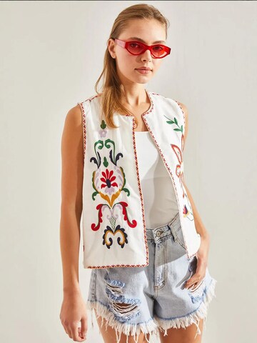 Bianco Lucci Vest in White