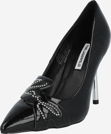 Karl Lagerfeld Официални дамски обувки 'SARABANDE' в черно: отпред