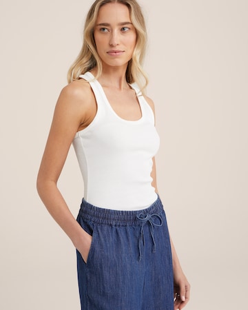 WE Fashion - Top en blanco