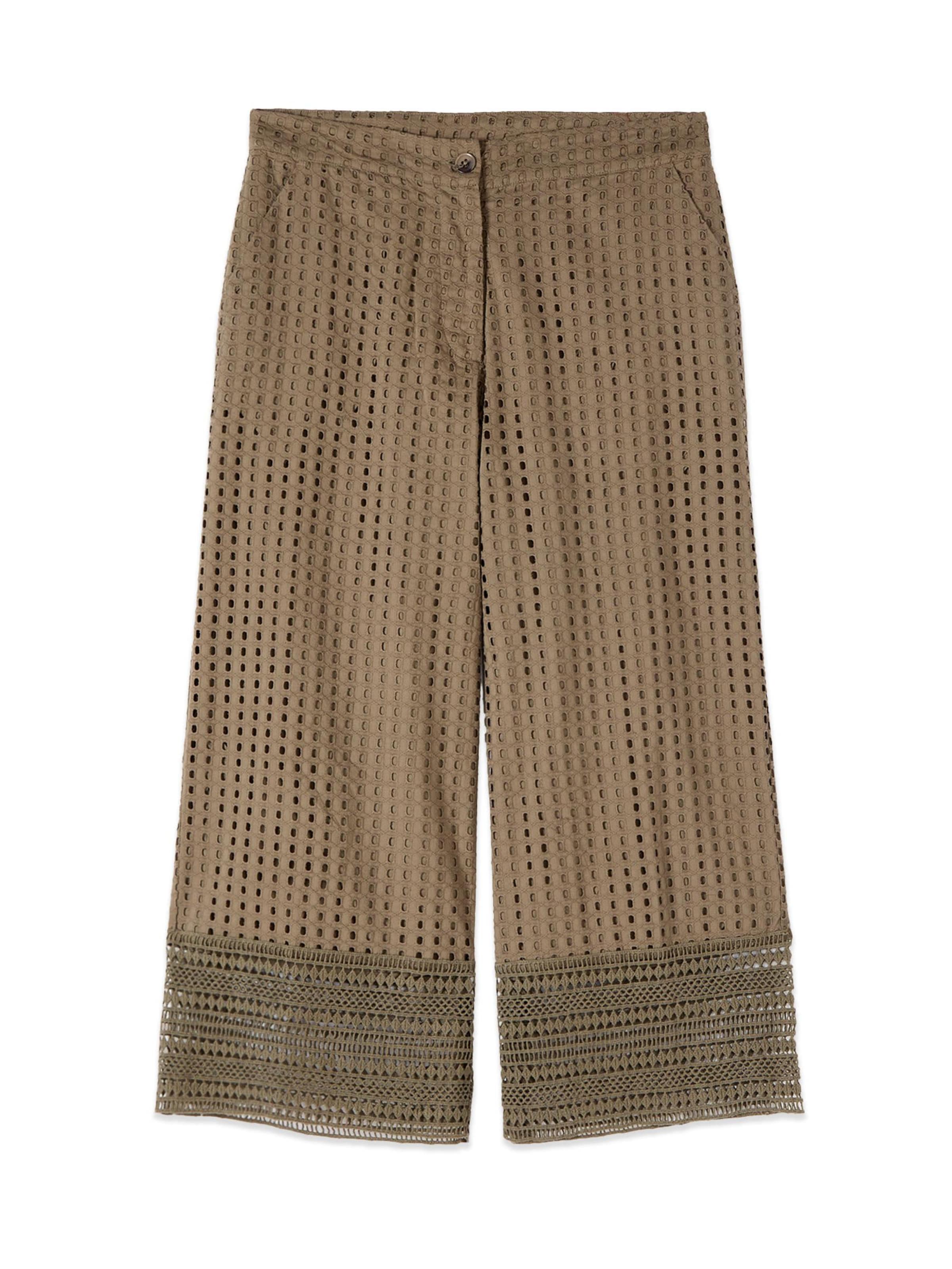oltre - Ropa ancha Pantalón en verde: frente