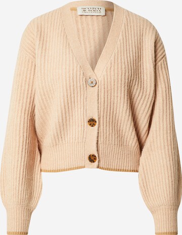 Cardigan SCOTCH & SODA en beige : devant