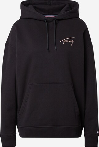 Tommy Jeans - Sudadera en negro: frente