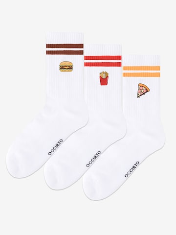 Occulto Athletic Socks 'Gusto' in White