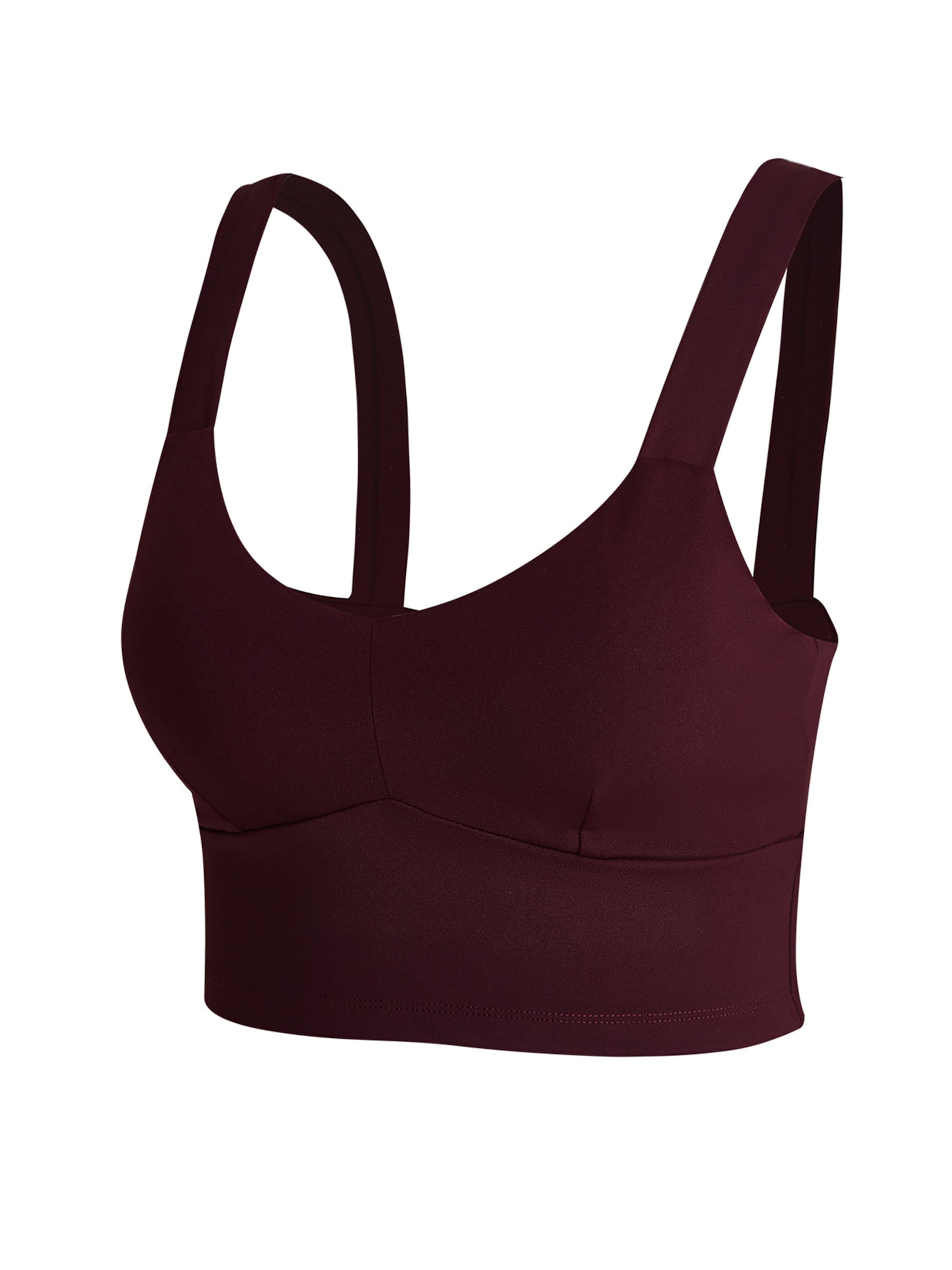 YEAZ Õlapaelteta topp Spordirinnahoidja 'Real Babe', värv lilla: eest vaates