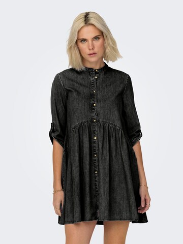 Robe-chemise 'Chicago' ONLY en noir : devant