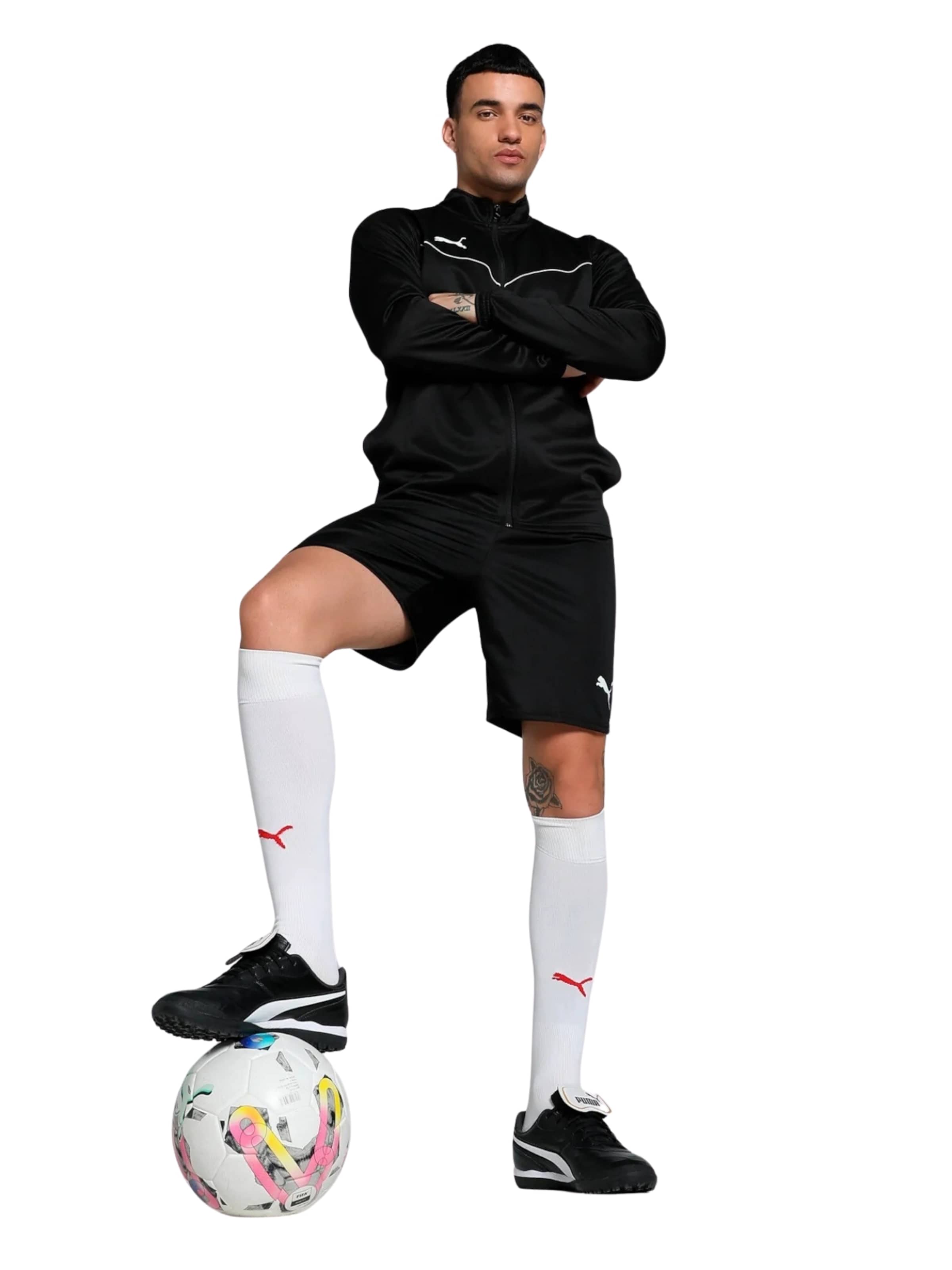 PUMA Jakna za trening 'Teamrise' | črna barva