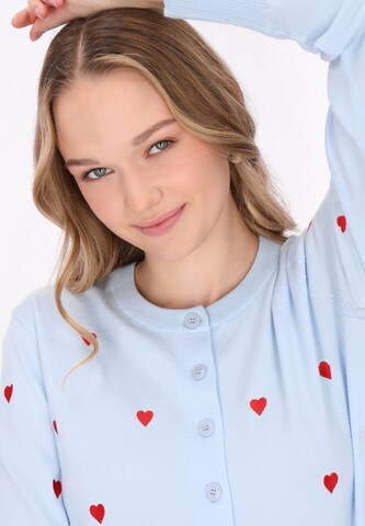 MYMO Gebreid vest in Blauw