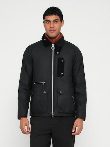 Barbour Jacke 'Tract' in Schwarz: Vorderseite